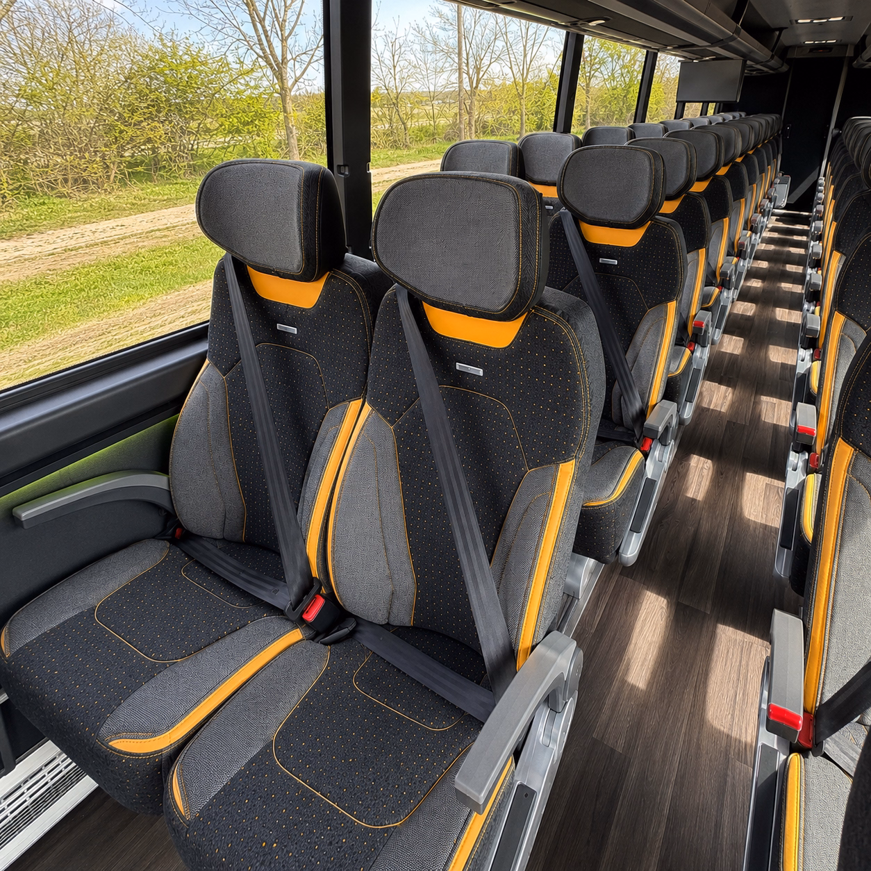 montgomery charter bus interior gallery