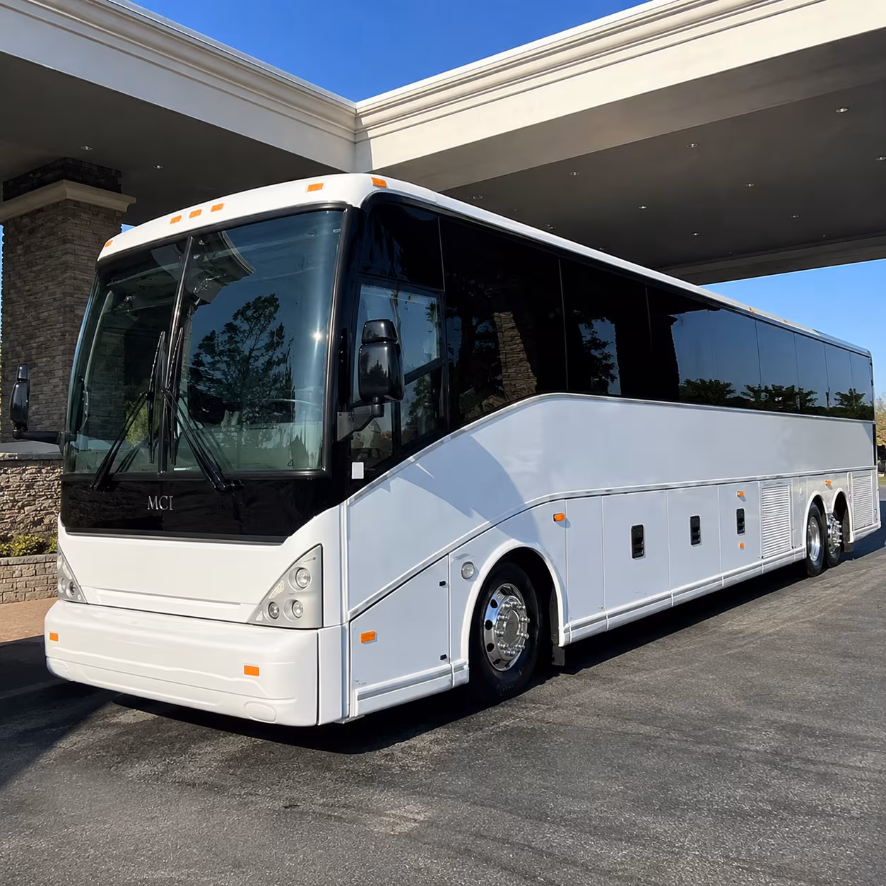 montgomery charter bus rental exterior