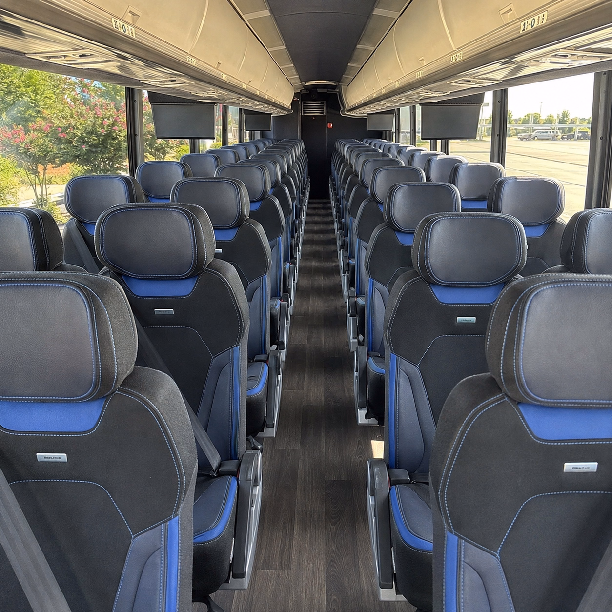 montgomery charter bus rental interior